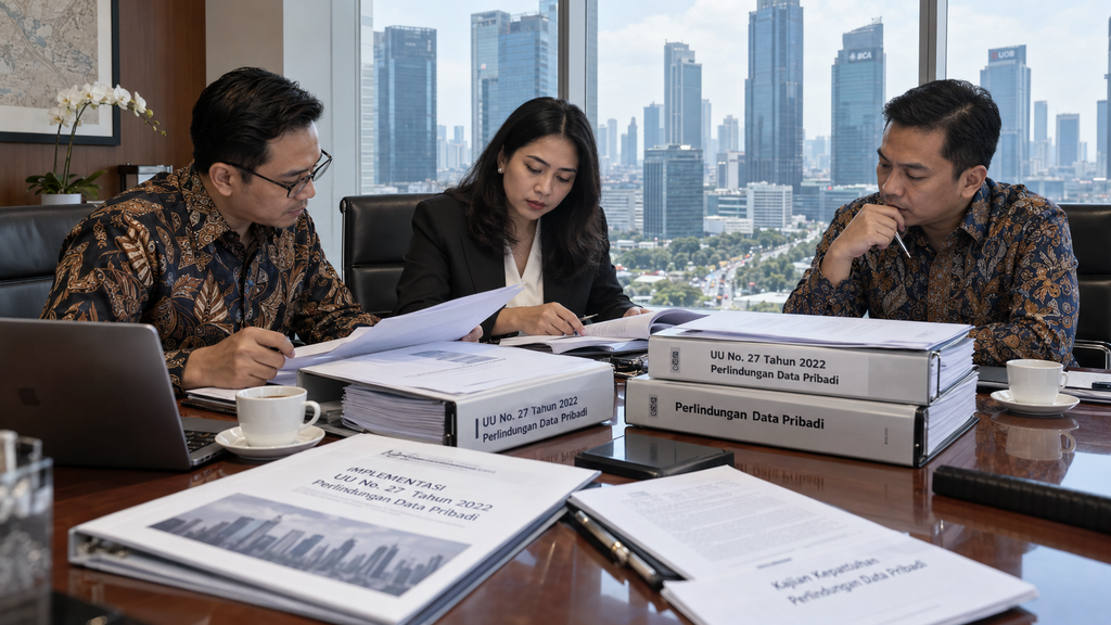 Agen AI OpenAI Ternyata Unggah Sendiri 53 Gambar Pengguna ChatGPT 10 Rapat tim hukum korporasi dan kepatuhan privasi data di Jakarta membahas implementasi UU PDP terhadap penggunaan AI.
